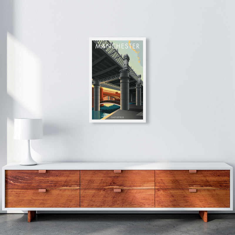 Manchester by Stephen Millership A2 Canvas