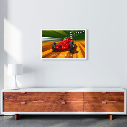 Auto Union Type D by Stephen Millership A2 Canvas