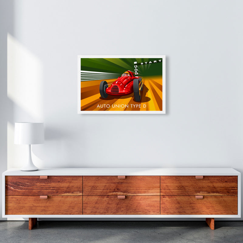 Auto Union Type D by Stephen Millership A2 Canvas