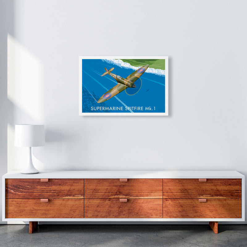 Supermarine Spitfire by Stephen Millership A2 Canvas