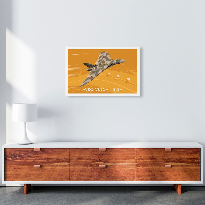 Avro Vulcan B.2A Art Print by Stephen Millership, Framed Transport Print A2 Canvas
