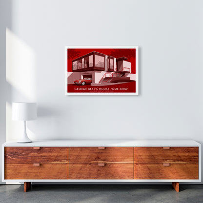 George Bests House by Stephen Millership A2 Canvas
