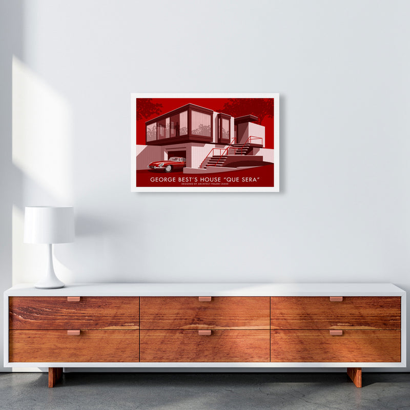 George Bests House by Stephen Millership A2 Canvas