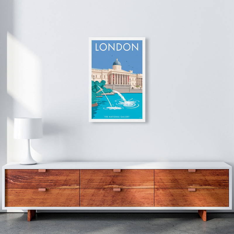 London National Gallery Art Print by Stephen Millership A2 Canvas
