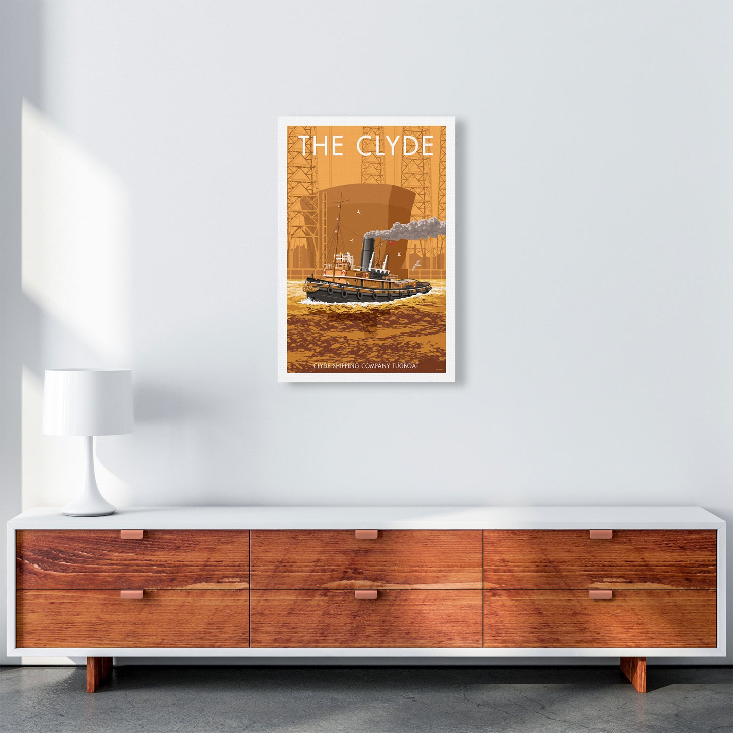 The Clyde Art Print by Stephen Millership A2 Canvas