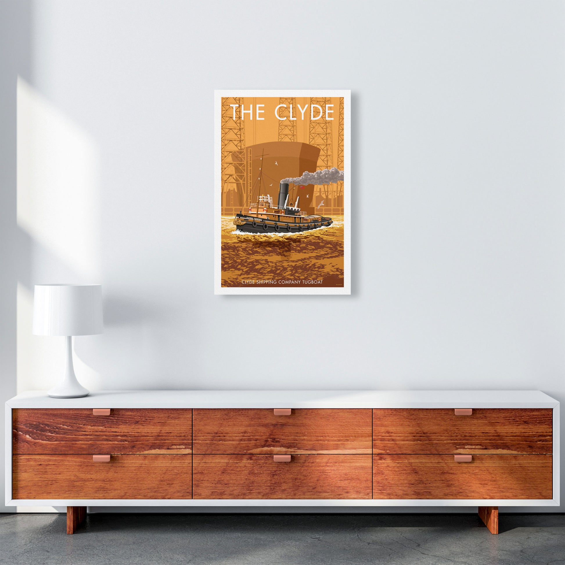 The Clyde Art Print by Stephen Millership A2 Canvas