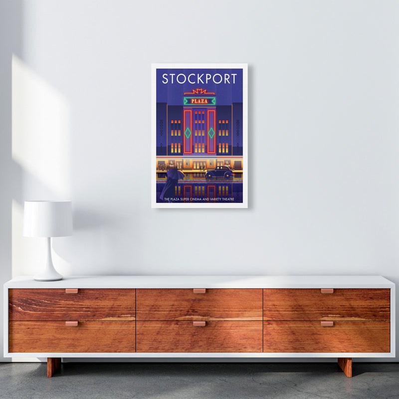 Stockport Plaza Framed Digital Art Print by Stephen Millership A2 Canvas