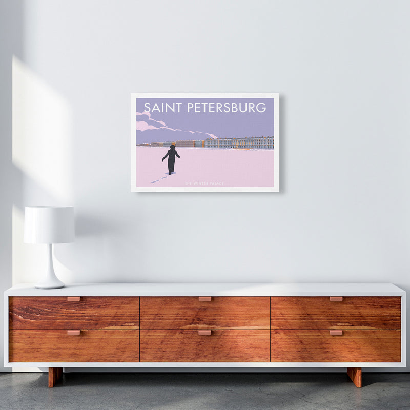 The Winter Palace Saint Petersburg Art Print by Stephen Millership A2 Canvas