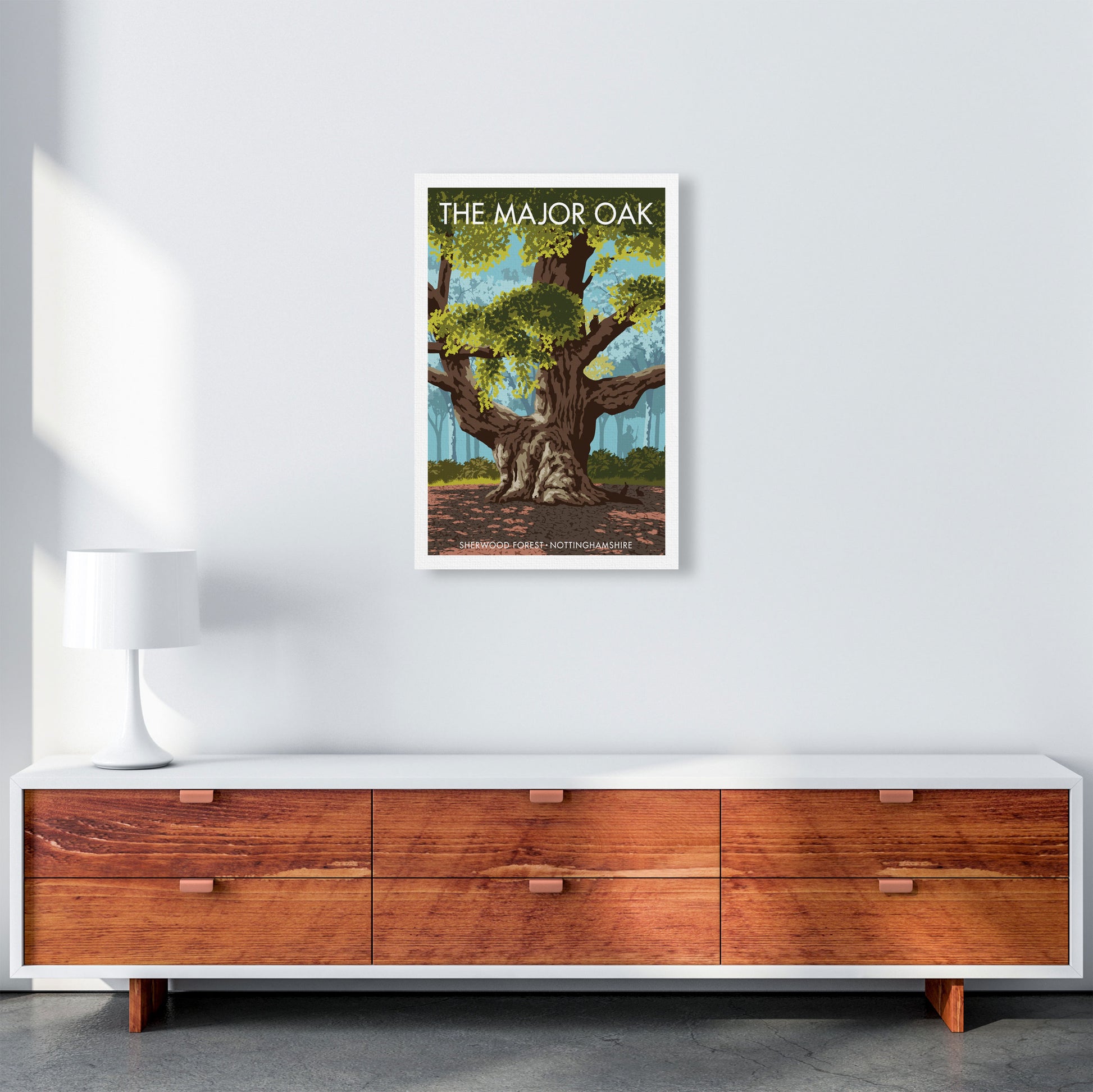 The Major Oak Art Print by Stephen Millership A2 Canvas