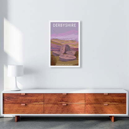 Stanage Edge Derbyshire Travel Art Print by Stephen Millership A2 Canvas