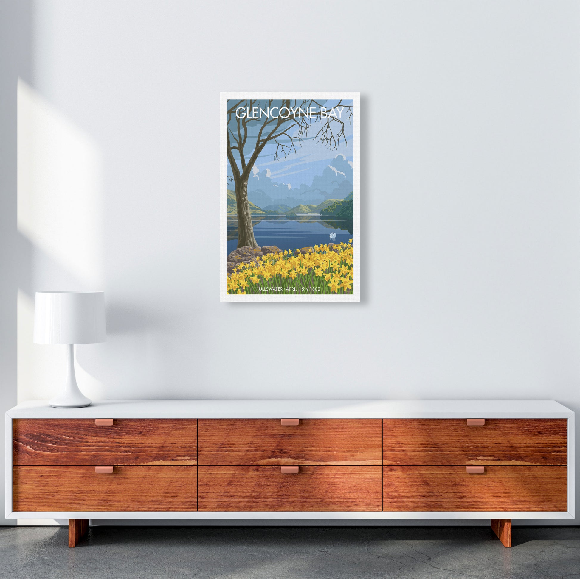 Glencoyne Bay Ullswater Art Print by Stephen Millership 40x50 Travel Canvas