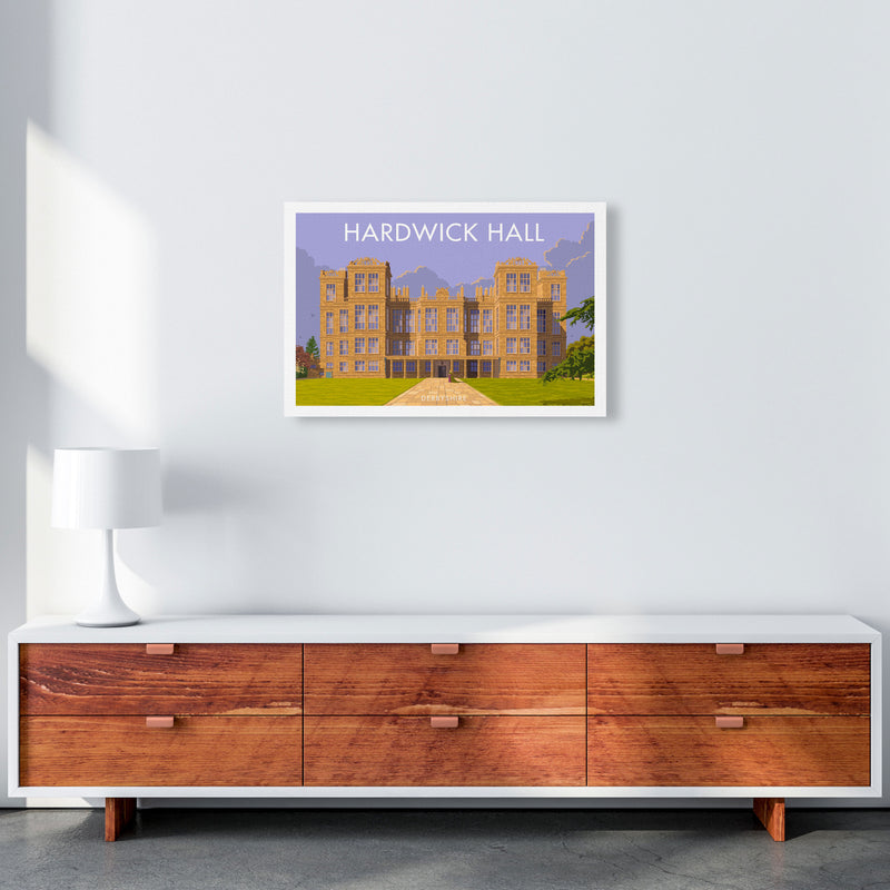 Derbyshire Hardwick Hall Art Print by Stephen Millership 40x50 Travel Canvas