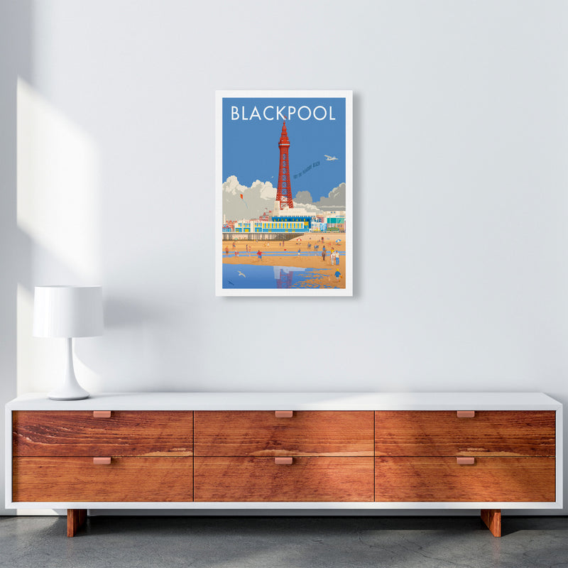 Blackpool 3 Art Print by Stephen Millership 40x50 Travel Canvas