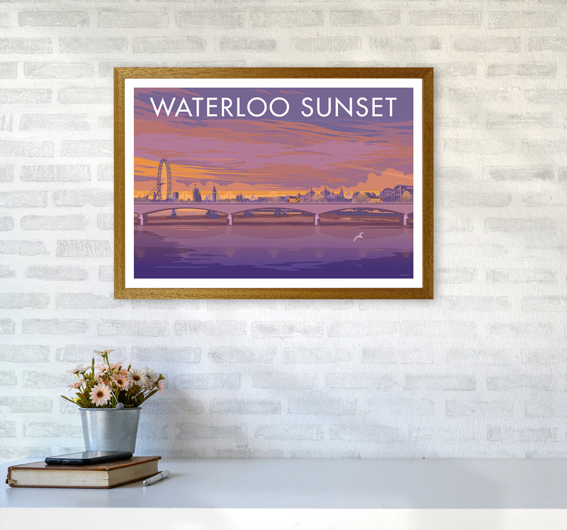 London Waterloo Travel Art Print By Stephen Millership A2 Print Only