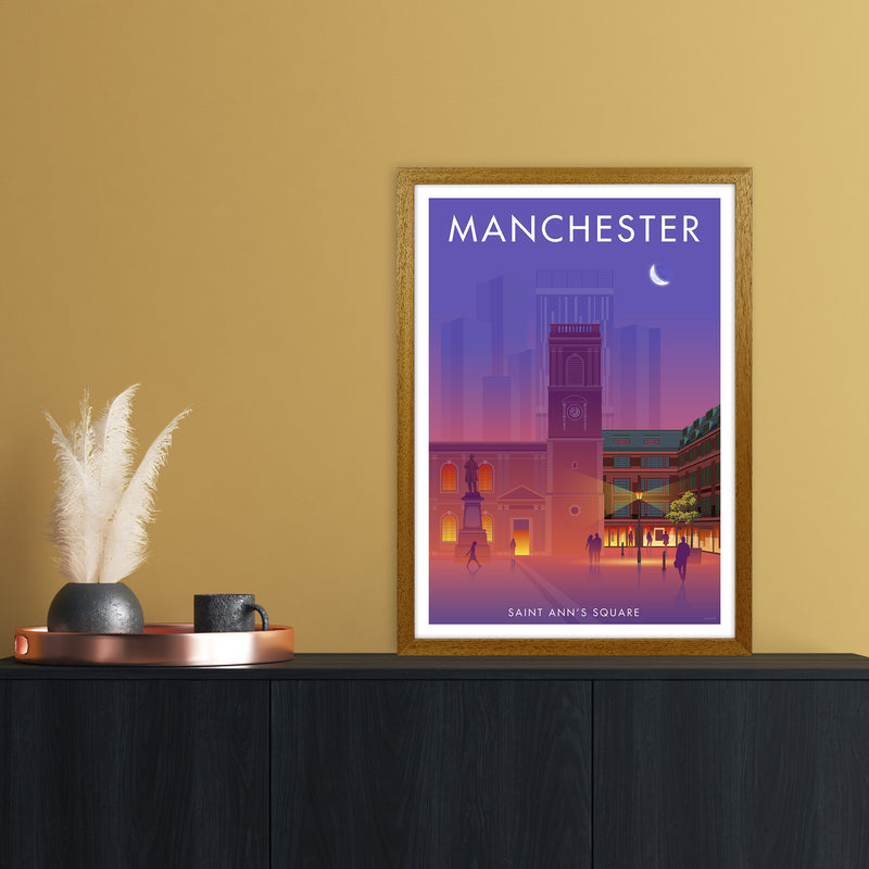 Manchester St Annes Sq Art Print by Stephen Millership A2 Print Only