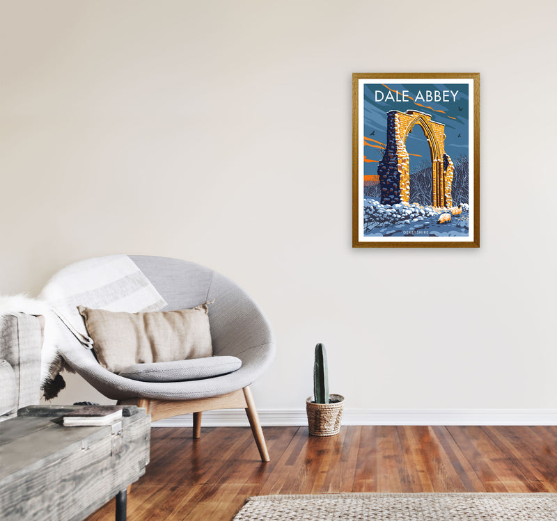 Dale Abbey Derbyshire Art Print by Stephen Millership A2 Print Only