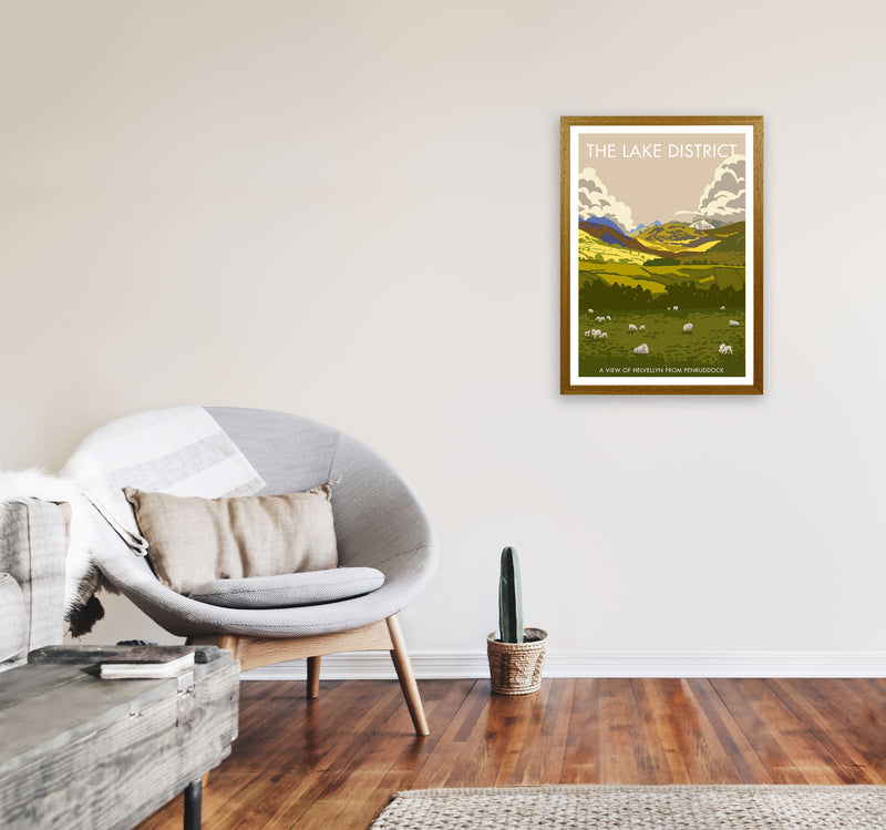 The Lake District Framed Digital Art Print by Stephen Millership A2 Print Only
