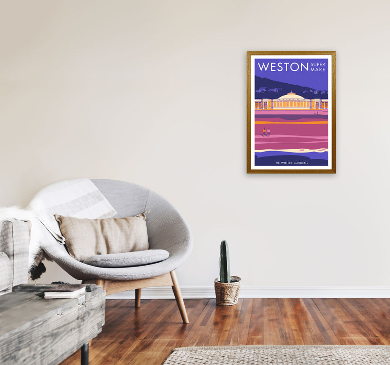 Weston-super-mare Art Print by Stephen Millership A2 Print Only