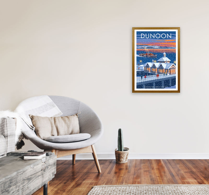 Dunoon Pier Art Print by Stephen Millership A2 Print Only