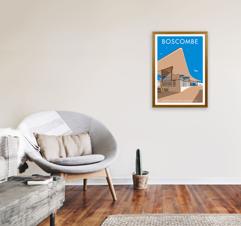 Boscombe Framed Digital Art Print by Stephen Millership A2 Print Only