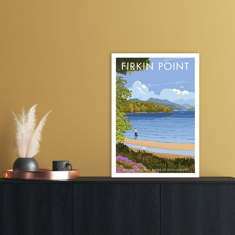 Firkin Point Art Print by Stephen Millership A2 Black Frame