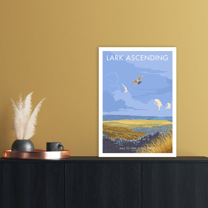 Lark Art Print by Stephen Millership A2 Black Frame