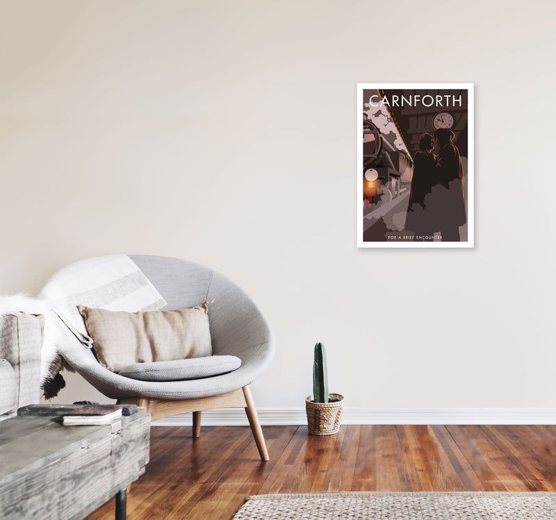 Carnforth by Stephen Millership A2 Black Frame