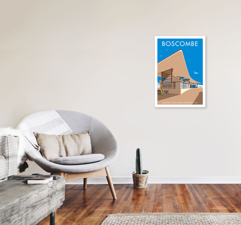 Boscombe Framed Digital Art Print by Stephen Millership A2 Black Frame