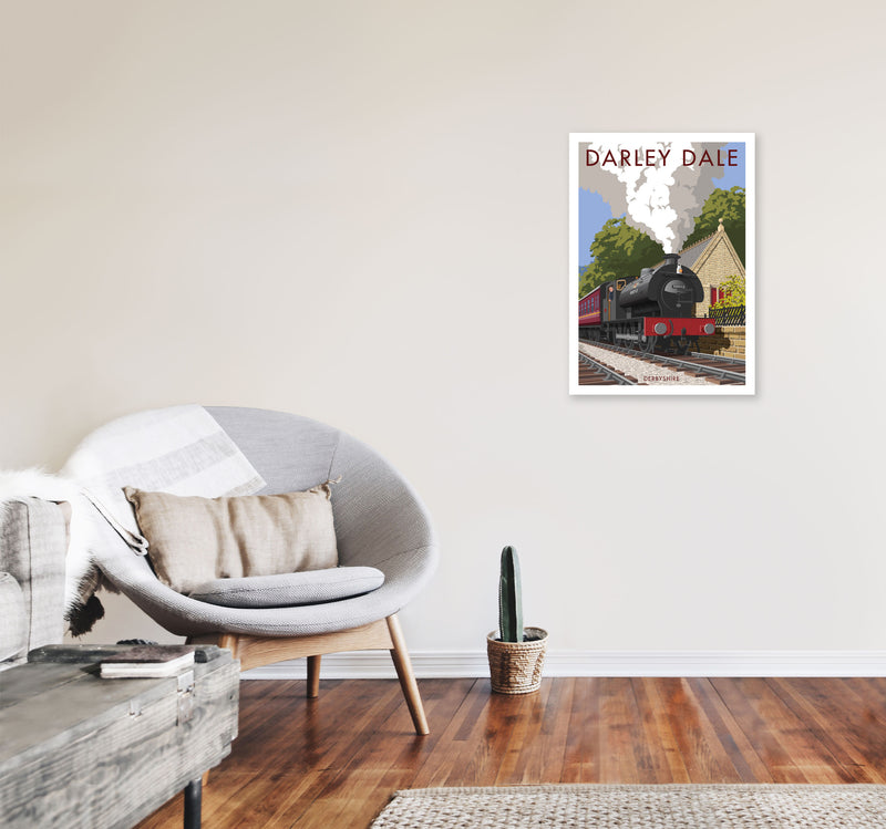 Darley Dale Derbyshire Travel Art Print by Stephen Millership A2 Black Frame