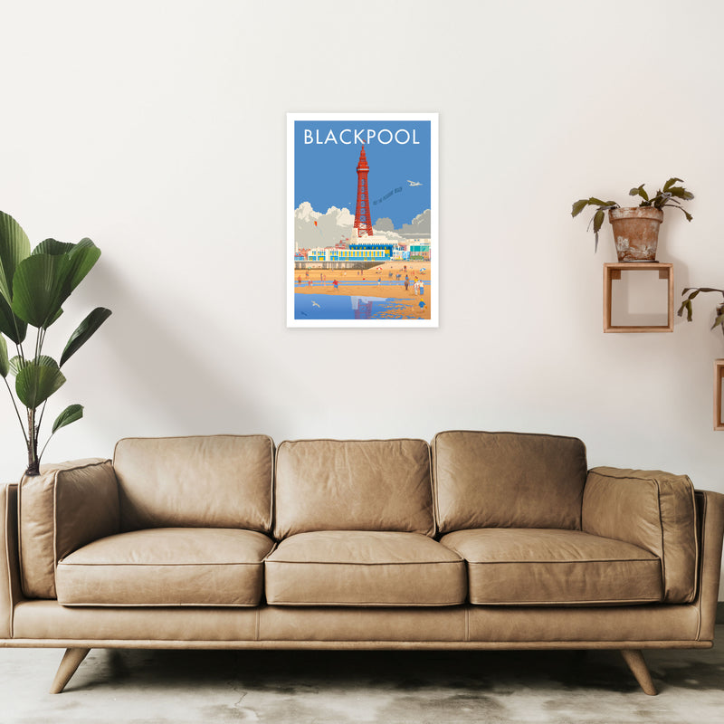 Blackpool 3 Art Print by Stephen Millership A2 Black Frame