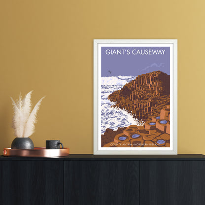 NI Giant'S Causeway Art Print by Stephen Millership A2 Oak Frame