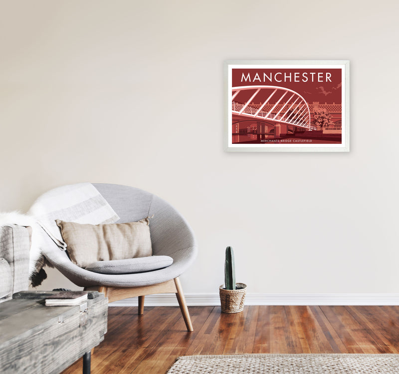 Manchester by Stephen Millership A2 Oak Frame