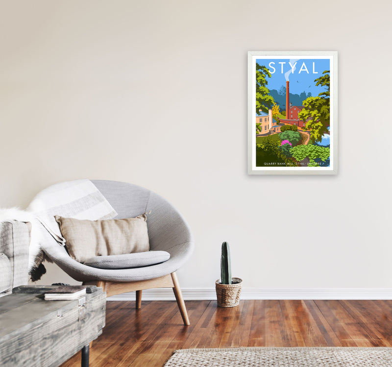 Styal by Stephen Millership A2 Oak Frame