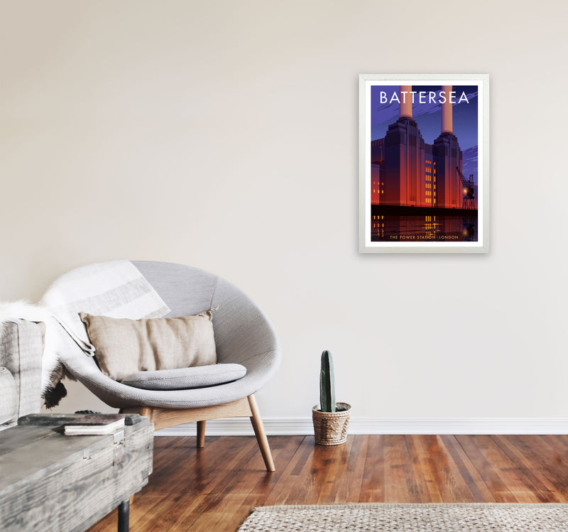 Battersea by Stephen Millership A2 Oak Frame