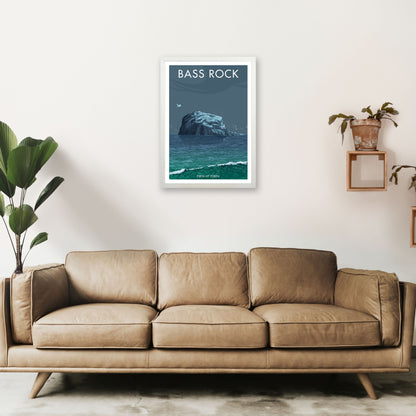 Scotland Bass Rock Art Print by Stephen Millership A2 Oak Frame