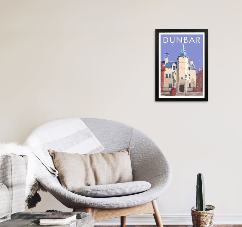 Dunbar by Stephen Millership A3 White Frame