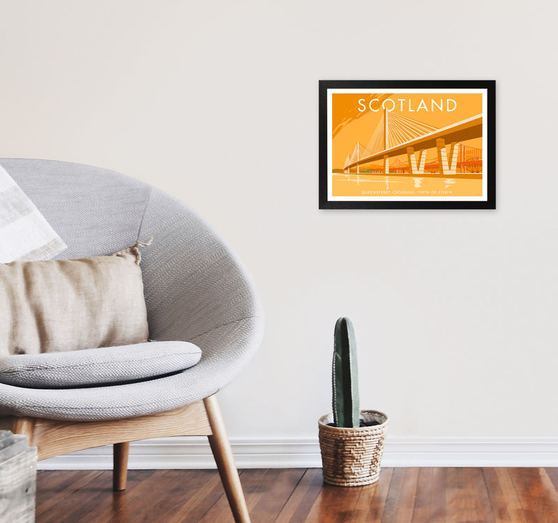 Scotland by Stephen Millership A3 White Frame