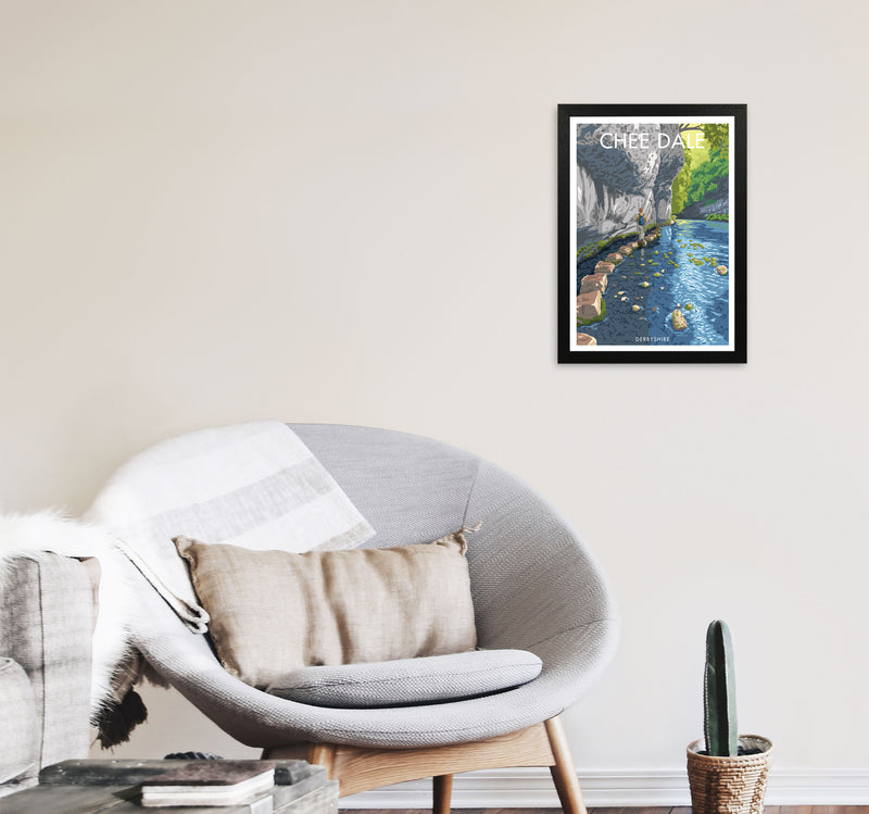 Chee Dale Art Print by Stephen Millership, Framed Wall Art A3 White Frame