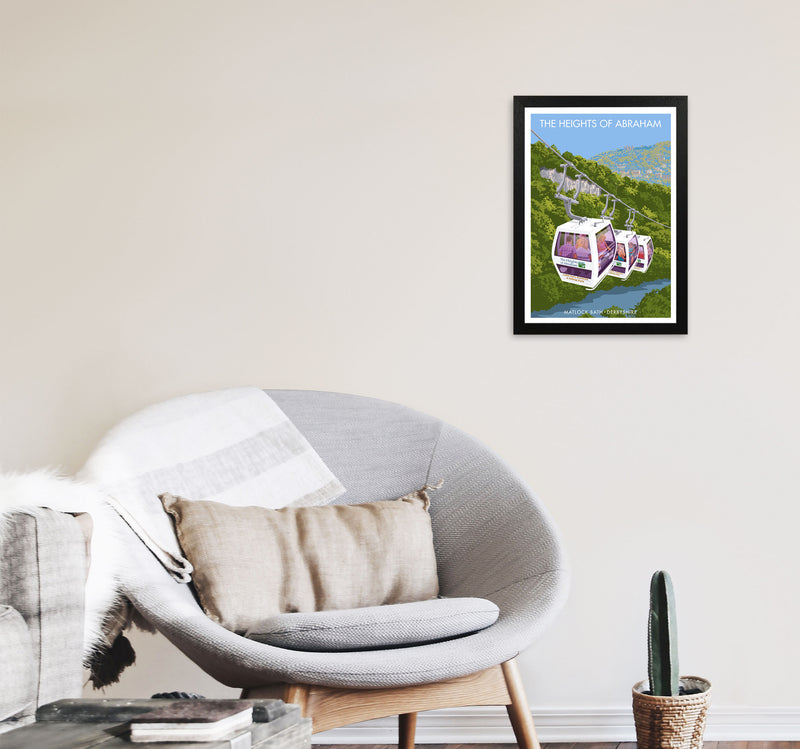 The Heights Of Abraham Art Print by Stephen Millership A3 White Frame