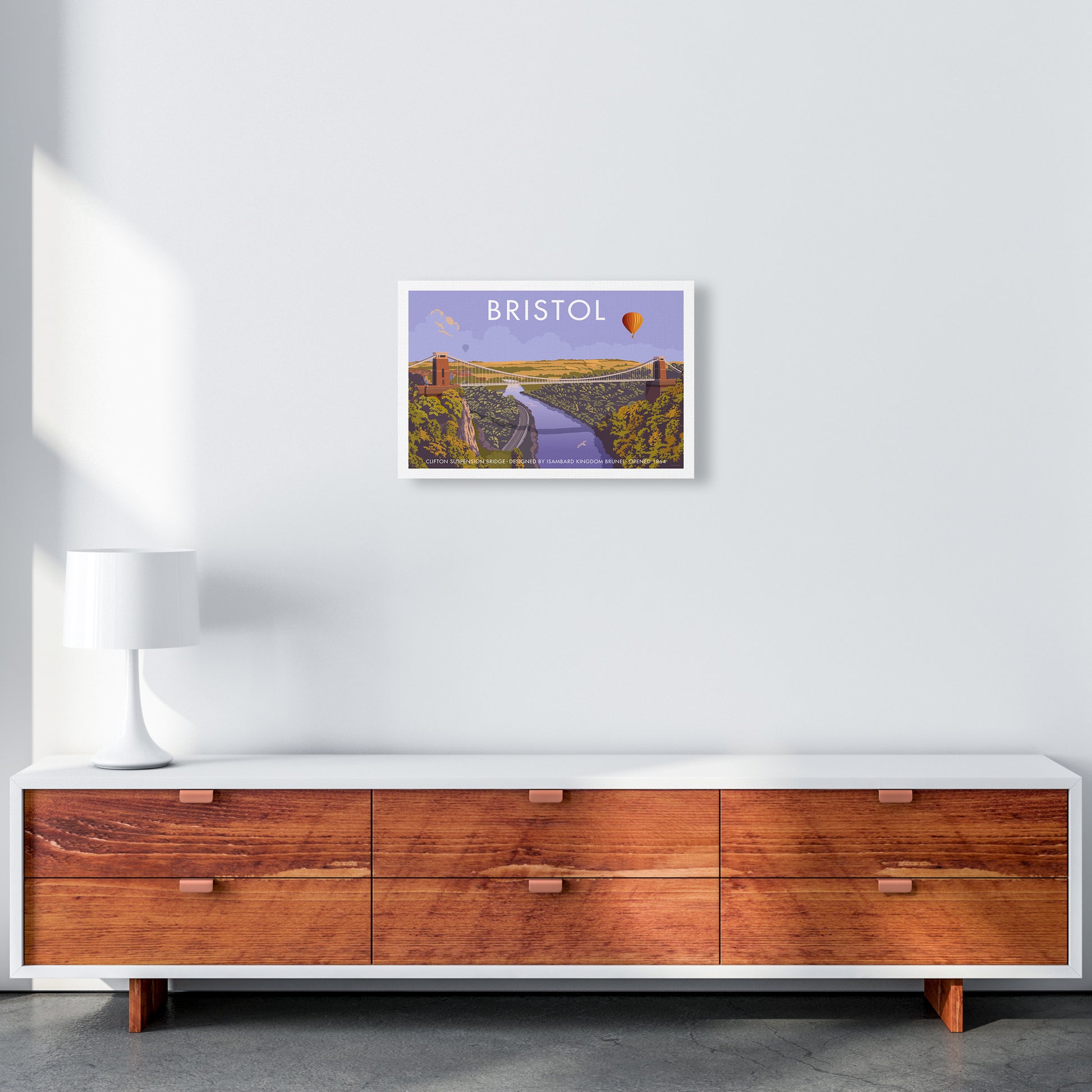 Bristol Clifton Travel Art Print By Stephen Millership A3 Canvas