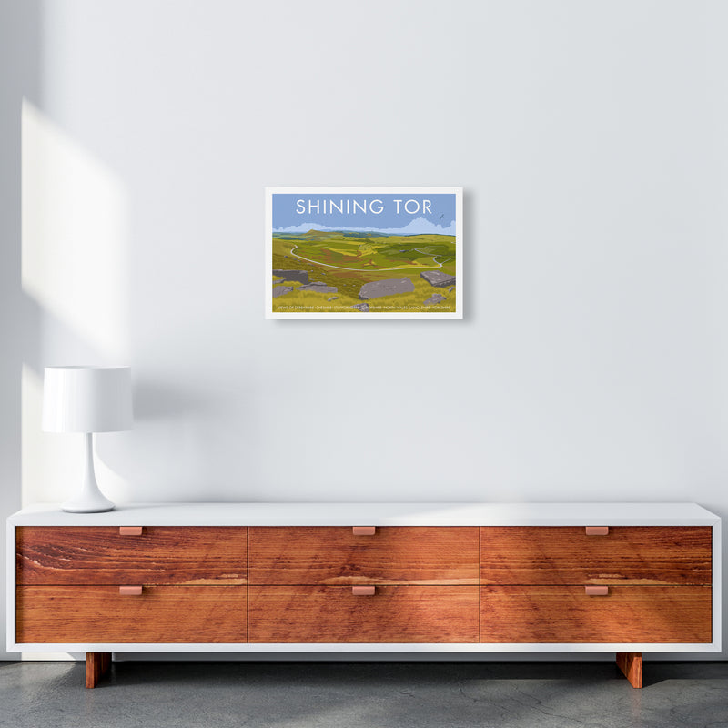 Derbyshire Shining Tor Travel Art Print By Stephen Millership A3 Canvas