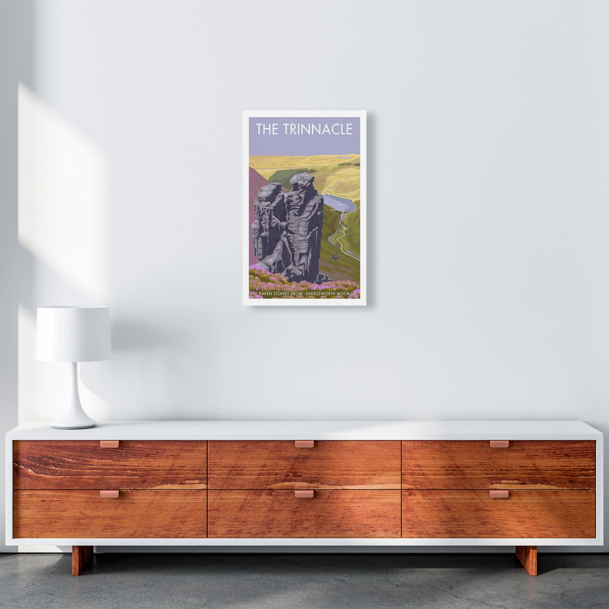 Saddleworth Trinnacle Travel Art Print By Stephen Millership A3 Canvas