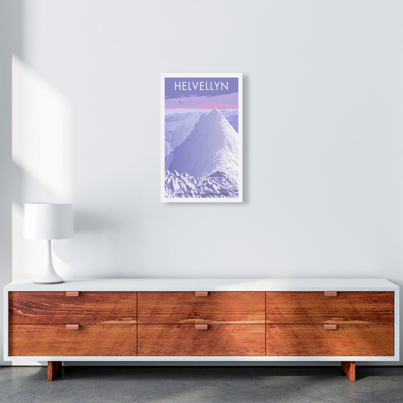 The Lakes Helvellyn Winter Travel Art Print By Stephen Millership A3 Canvas