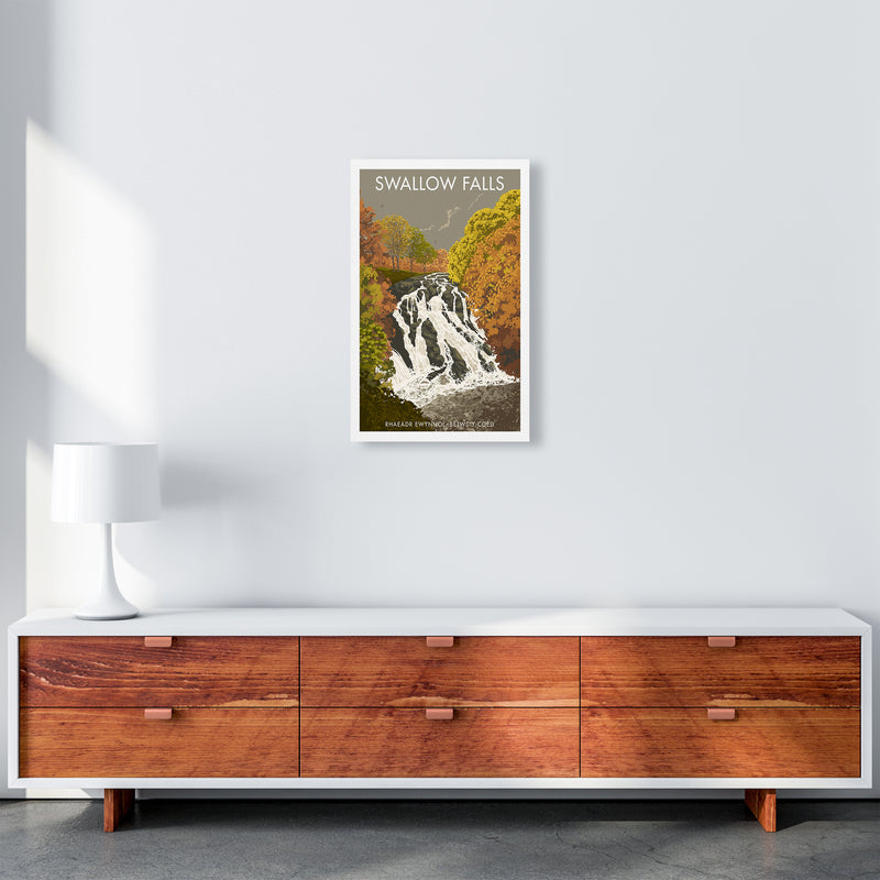 Wales Swallow Falls Art Print by Stephen Millership 30x40 Travel Canvas