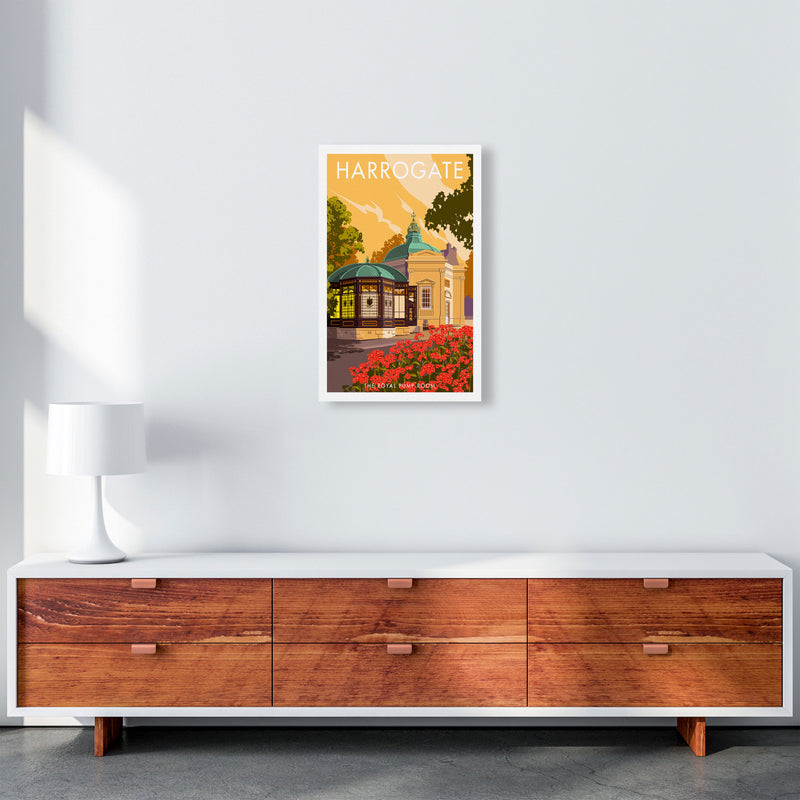 Harrogate by Stephen Millership Yorkshire Art Print, Vintage Travel Poster A3 Canvas