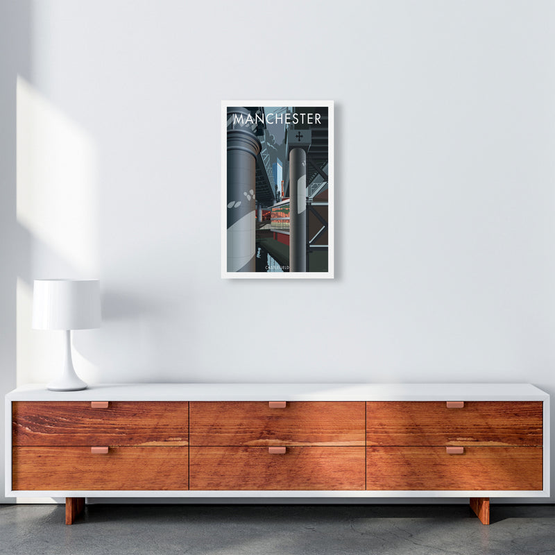 Manchester by Stephen Millership A3 Canvas