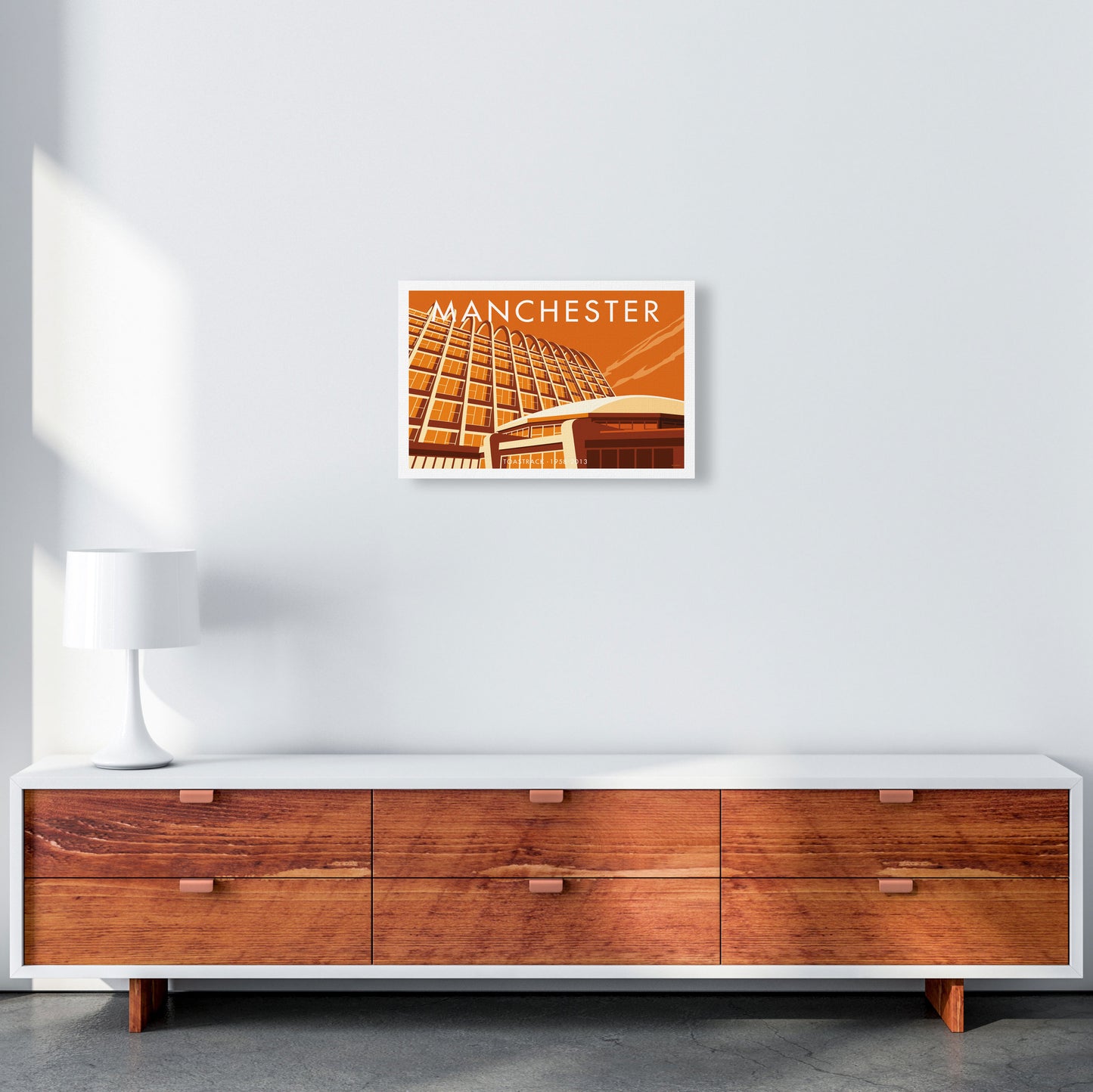 Manchester by Stephen Millership A3 Canvas