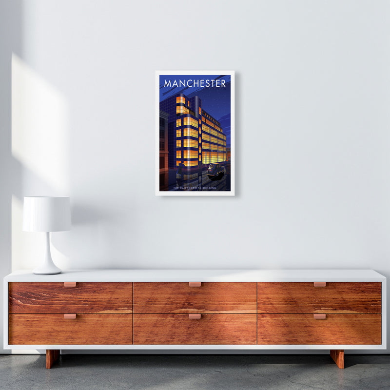 Manchester by Stephen Millership A3 Canvas