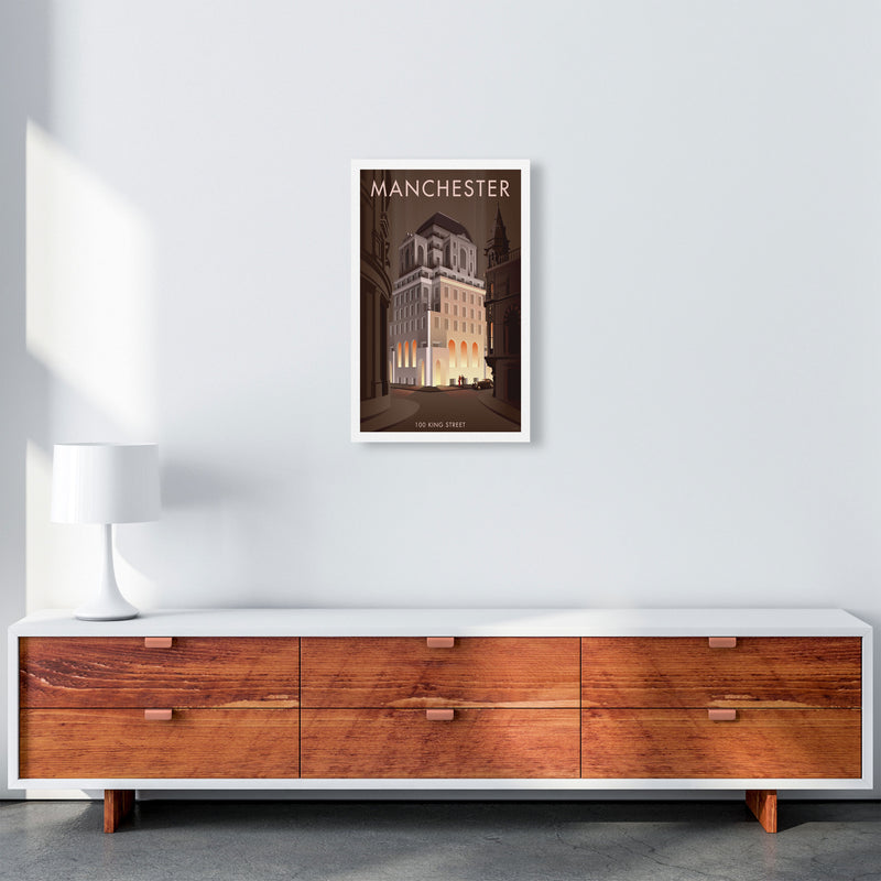 Manchester by Stephen Millership A3 Canvas
