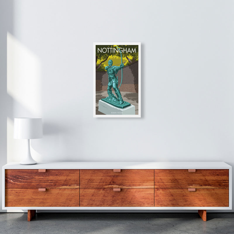 Nottingham Art Print by Stephen Millership A3 Canvas